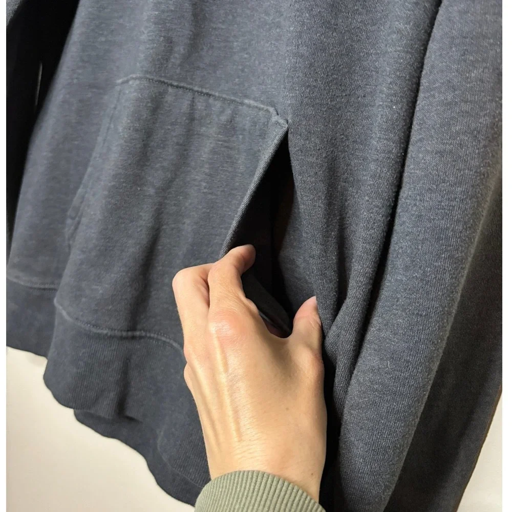 The North Face Hoodie Sweatshirt Charcoal Grey Heather Mens‎ Size Medium